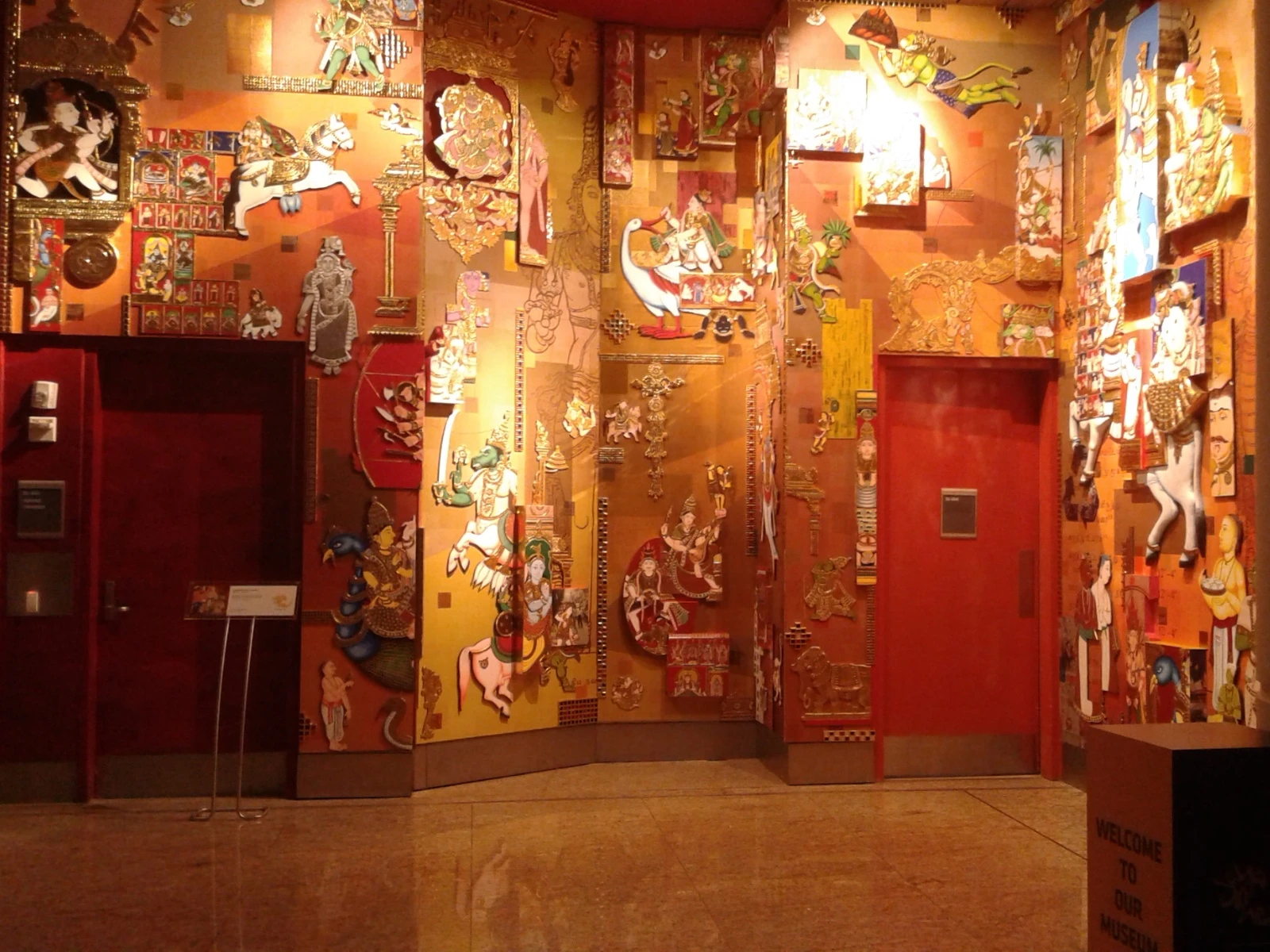 GVK Lounge warm golden interior