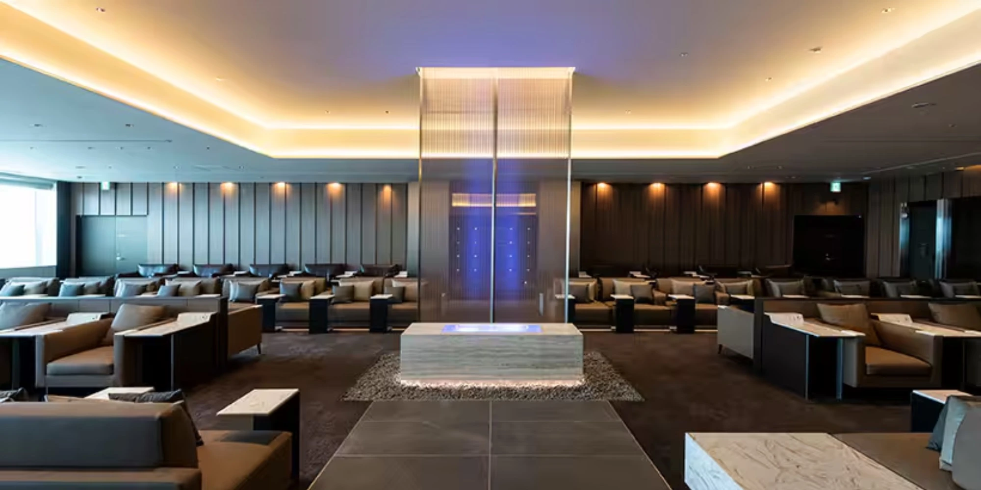 Haneda runway view at dusk