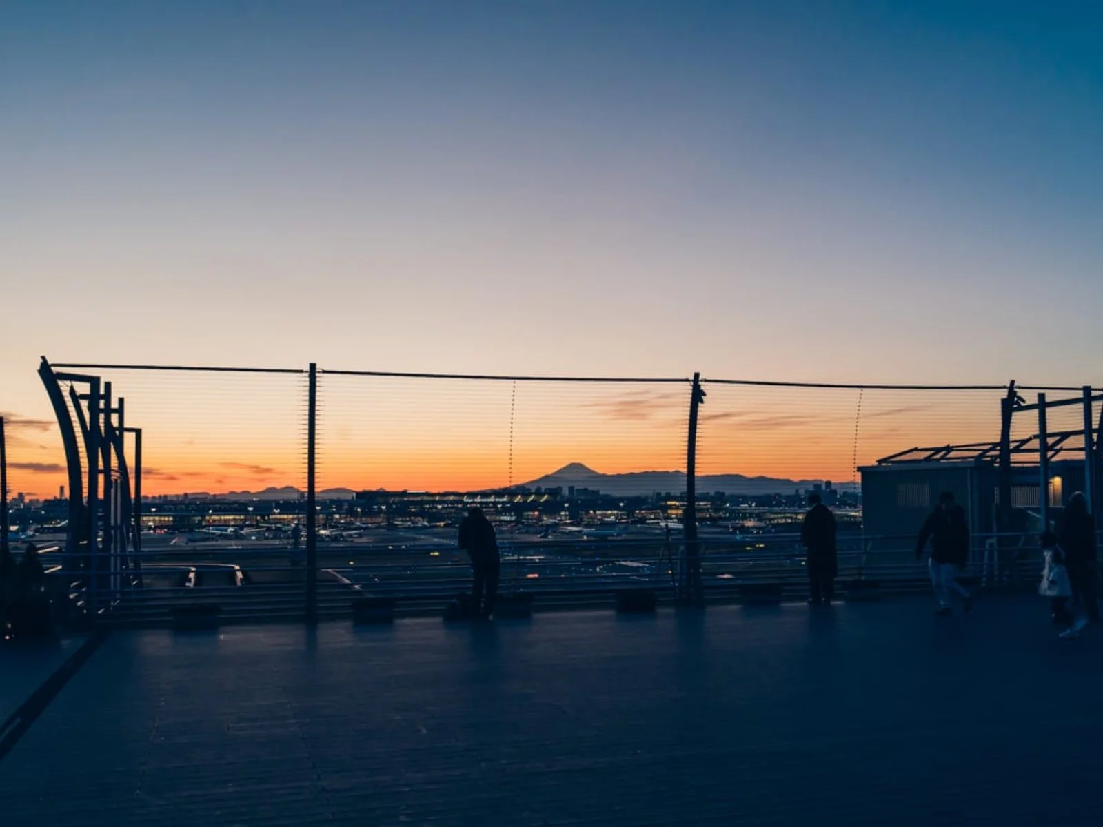 TIAT Sky Road aviation corridor with airline model aircraft at Tokyo Haneda
